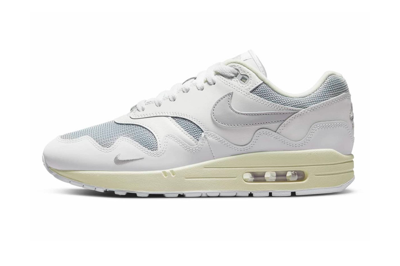Patta × Nike Air Max 1 最新联名配色「White」鞋款官方图释出