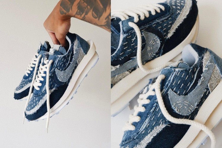 率先近赏 sacai × Nike LDWaffle「Boro」刺子绣定制鞋款