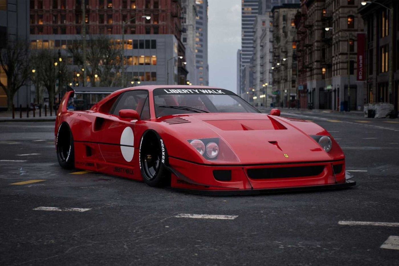 Liberty Walk 操刀打造 Ferrari F40 全新宽体改装车型