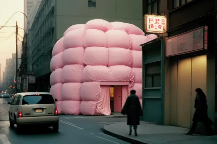 一览艺术家 Andrés Reisinger 用超现实粉色建筑占领世界各地