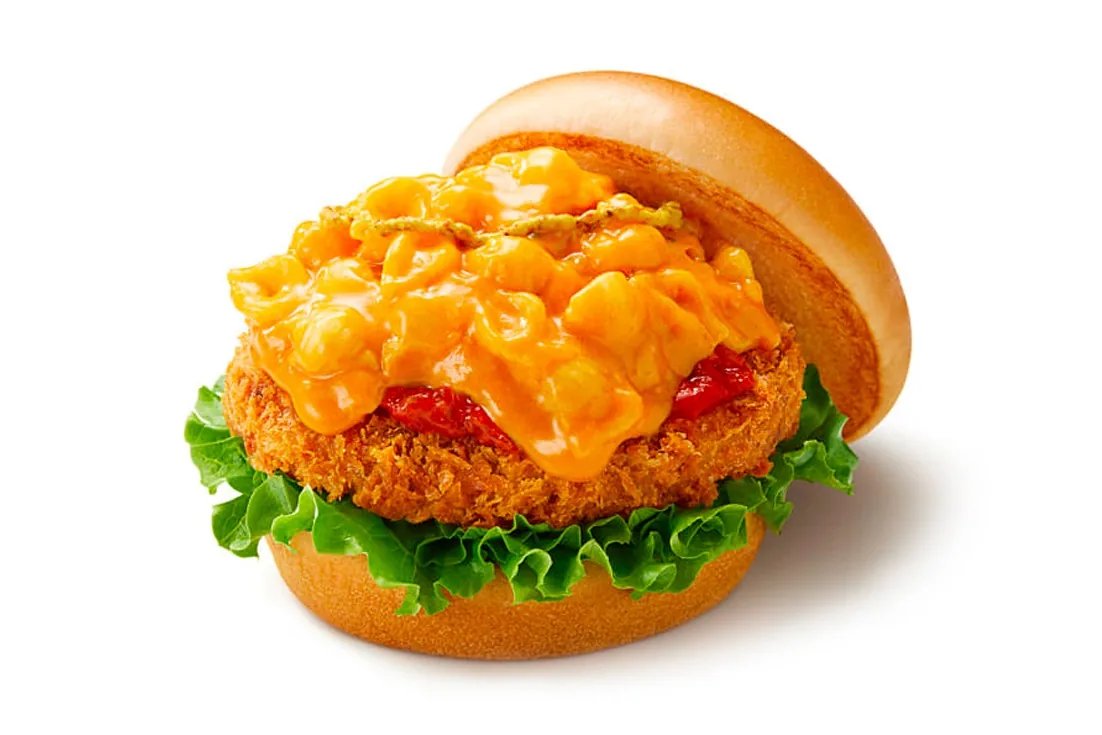 日本摩斯汉堡 Mos Burger 推出全新「Mac‘n’Cheese 与 Croquette」汉堡