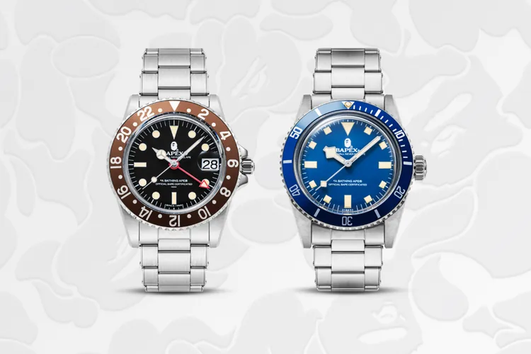 A BATHING APE® 推出 TYPE 1 与 TYPE 2 两款全新 BAPEX 表款