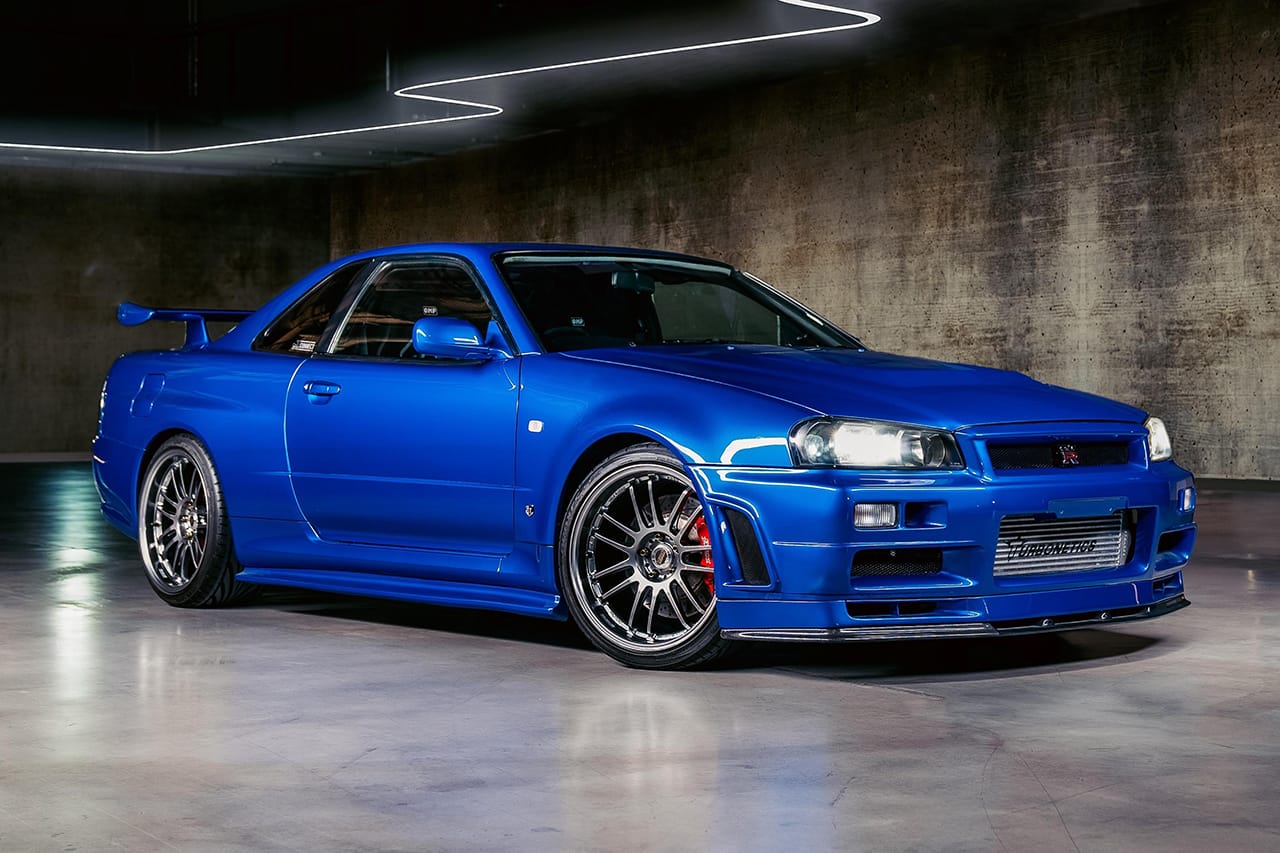 Paul Walker 驾驶经典车款 Nissan Skyline GT-R R34 即将展开拍卖