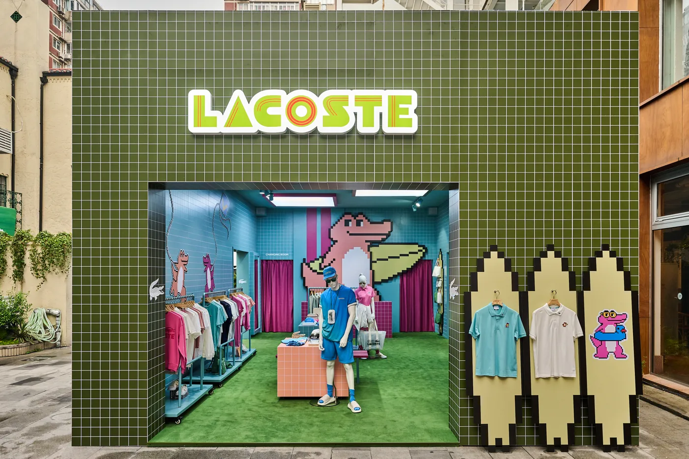 走进 LACOSTE 「活力一夏」安福路快闪店