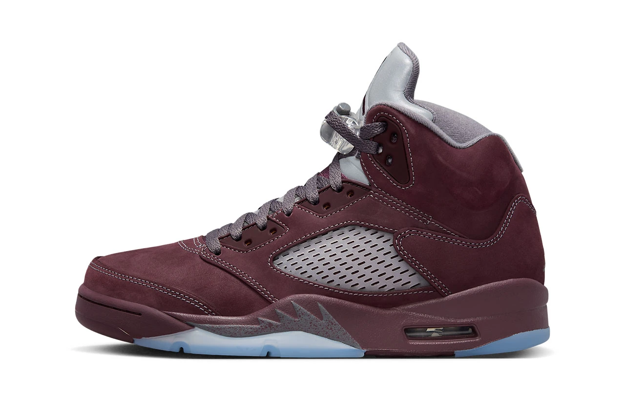 Air Jordan 5 经典配色「Burgundy」鞋款官方图辑、发售情报正式公开