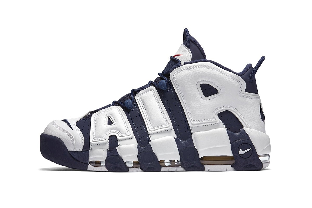 Nike Air More Uptempo 全新配色「Olympic」鞋款正式登场