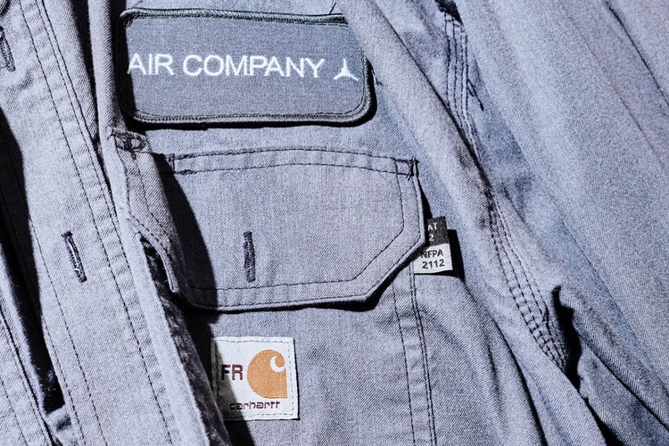 科学单位 Aircompany 曝光饰有 Carhartt Logo 工作服