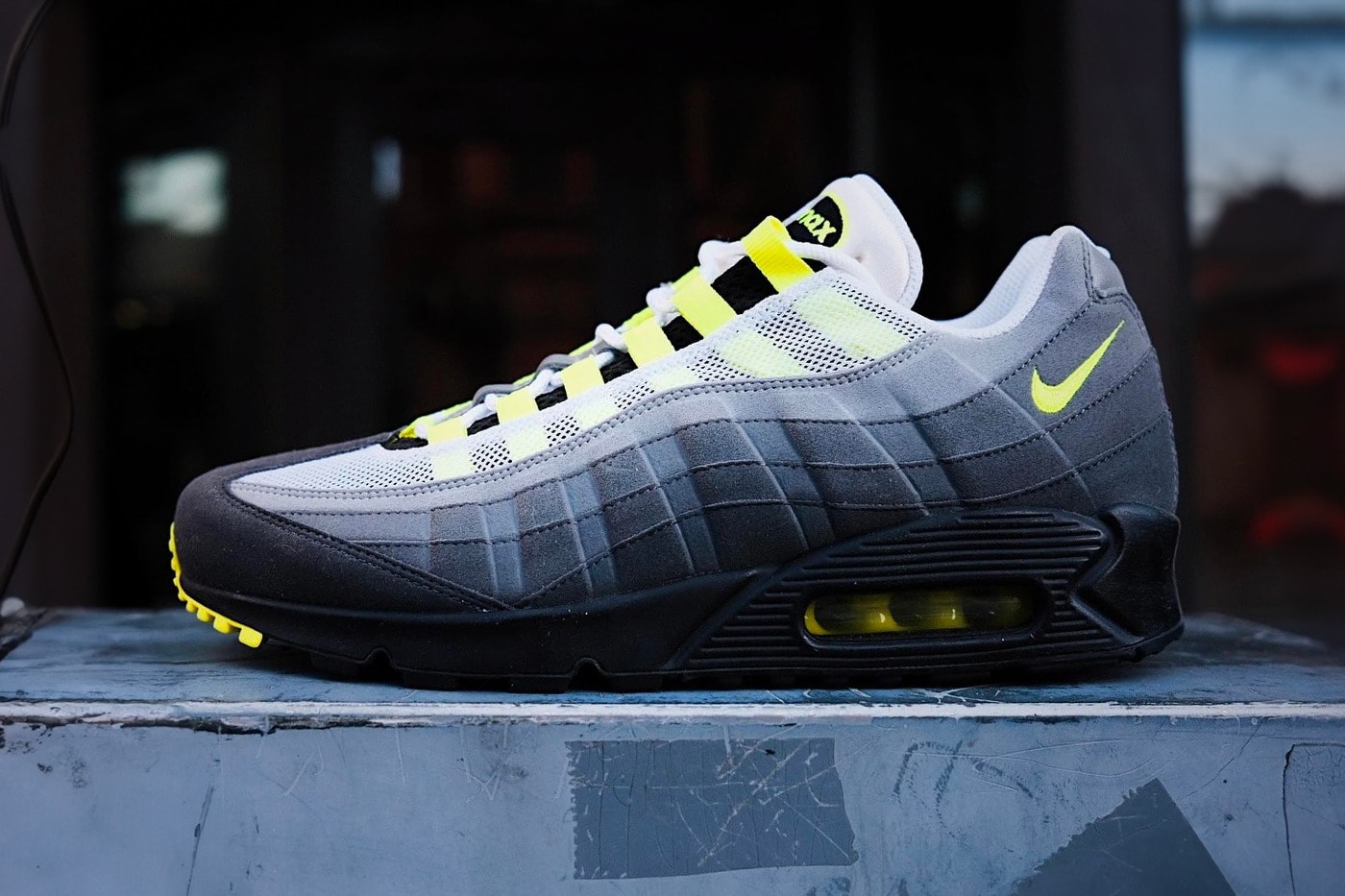 球鞋寄售店铺 INDEX PORTLAND 曝光未上市 Nike Air Max 95/90「Neon」样本鞋