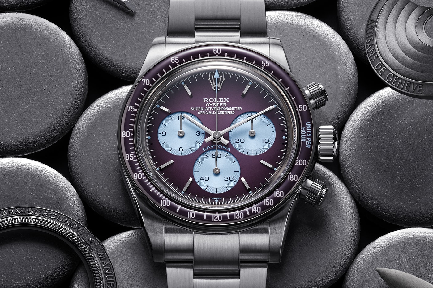 Artisans de Genève 推出 Rolex Daytona 全新定制表款「Warm Burgundy」