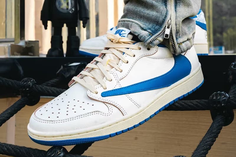 率先预览 fragment design × Travis Scott x Air Jordan 1 Low OG 最新三方联名鞋款