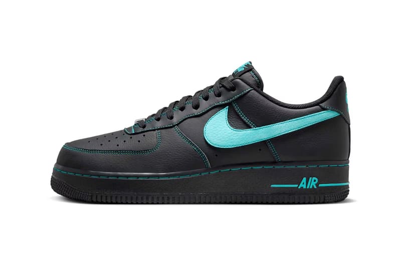 Nike Air Force 1 Low 最新配色「Black Tiffany」鞋款发布