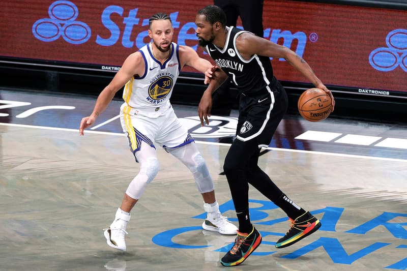 NBA 开幕战－篮网双星 Kevin Durant 与 Kyrie Irving 合砍 48 分成功大胜勇士 26 分