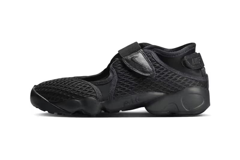 Nike Air Rift 推出全新升级版配色「Black Mesh」鞋款