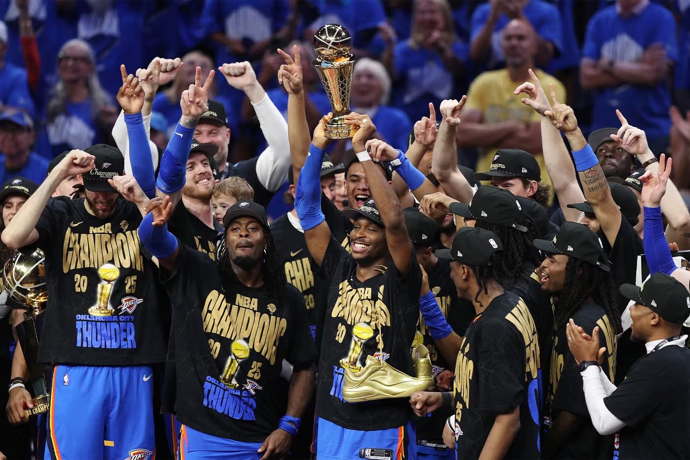 未来无限可能！Oklahoma City Thunder 雷霆队成功赢得 NBA 总冠军
