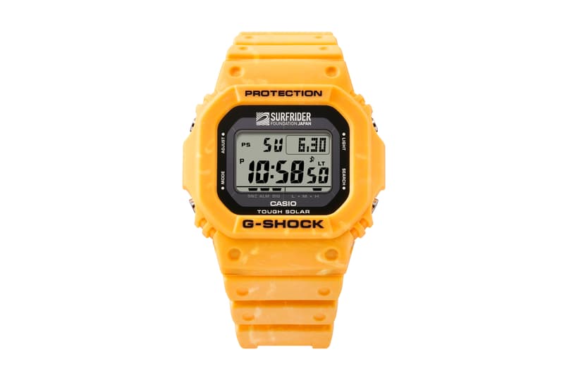 G-SHOCK 携手日本冲浪者基金会推出联乘手表 G-5600SRF-9