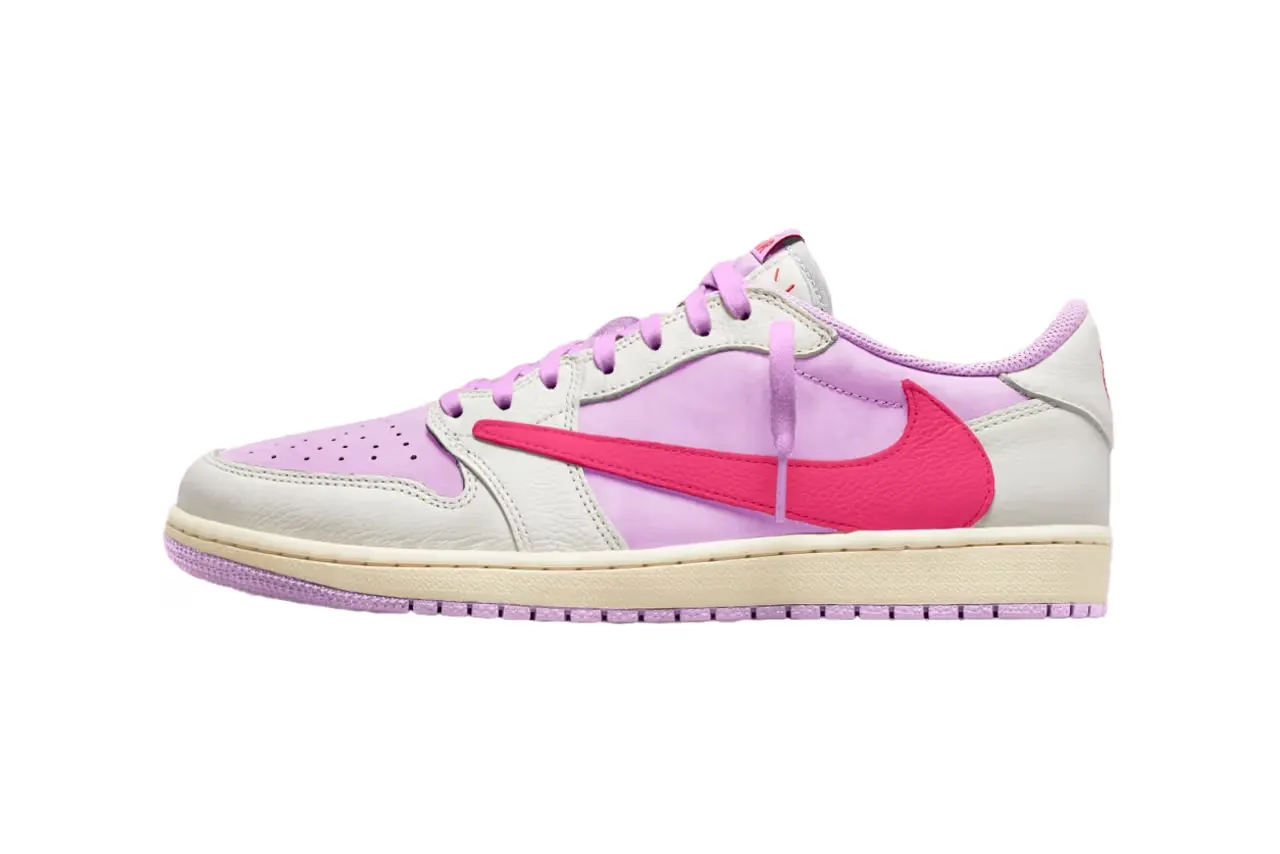 传闻 2026 年发售！Travis Scott × Air Jordan 1 Low OG「Pink Pack」鞋款曝光