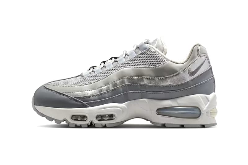 经典色调登场：Nike Air Max 95 最新配色「Grey Fog/Particle Grey」鞋款