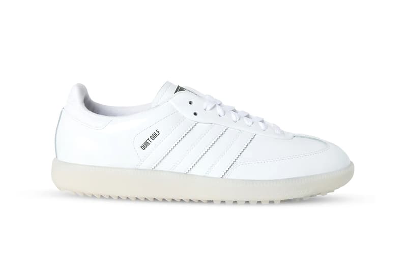 官方近赏：Quiet Golf × adidas Samba Golf 全白联名高尔夫鞋