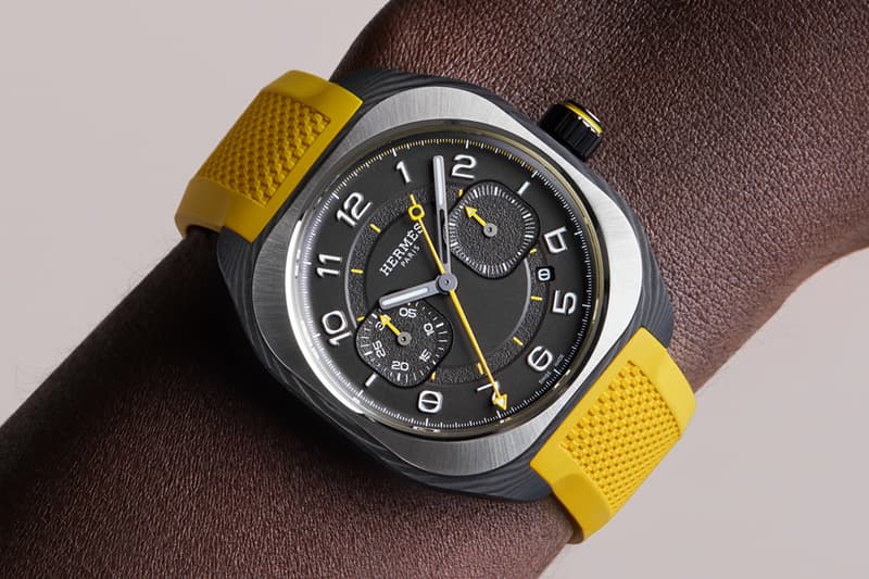 Hermès H08 Chronograph Jaune de Naples 以碳纤复合材表壳登场