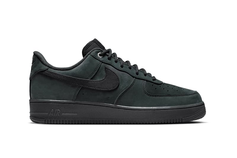 Nike Air Force 1 Low 最新配色「Black Nubuck」鞋款正式登场