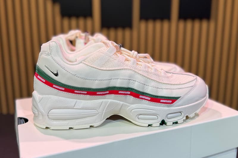 UNDEFEATED × Nike Air Max 95 最新联名配色「Sail」鞋款即将登场