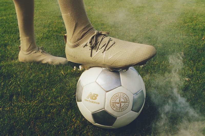 Stone Island × New Balance 联乘推出 Furon V8 足球战靴