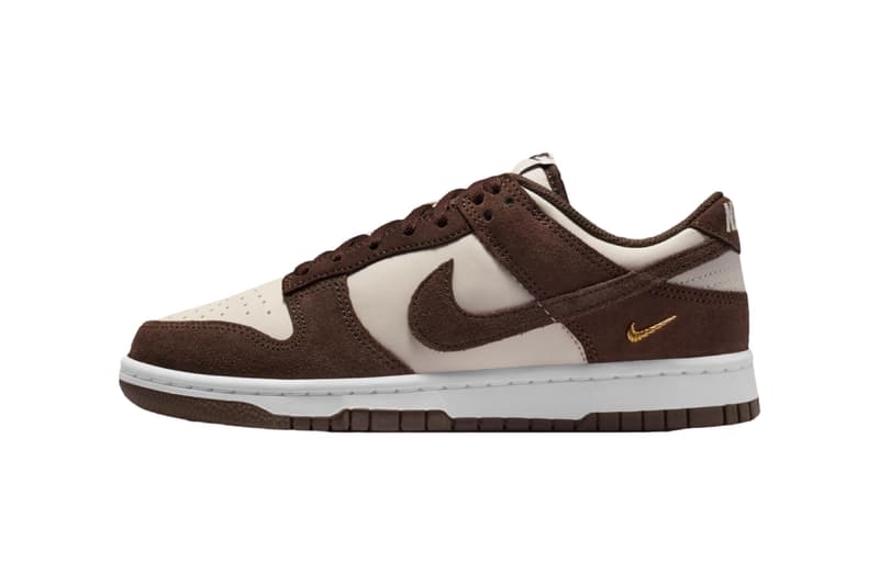 金色迷你 Swoosh 点缀 Nike Dunk Low「Baroque Brown」全新配色鞋款登场