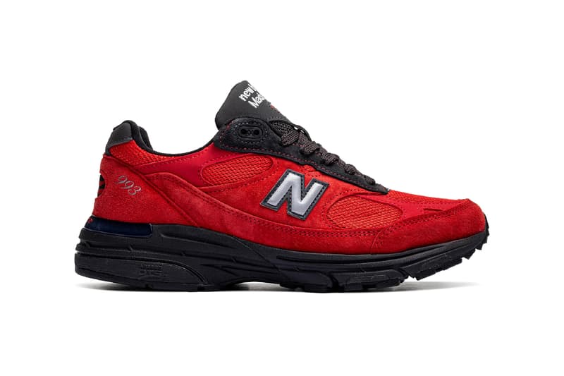New Balance Made in USA 993 系列再推最新配色「Black/Red」鞋款