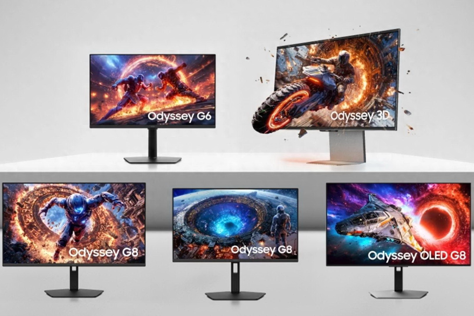 三星 SAMSUNG 发布全球首款 1040Hz 与 6K 裸眼 3D Odyssey 游戏显示器