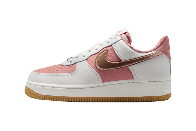 Nike Air Force 1 Low 以「Rust Pink」锈粉红与金属铜色打造亮眼点缀鞋款
