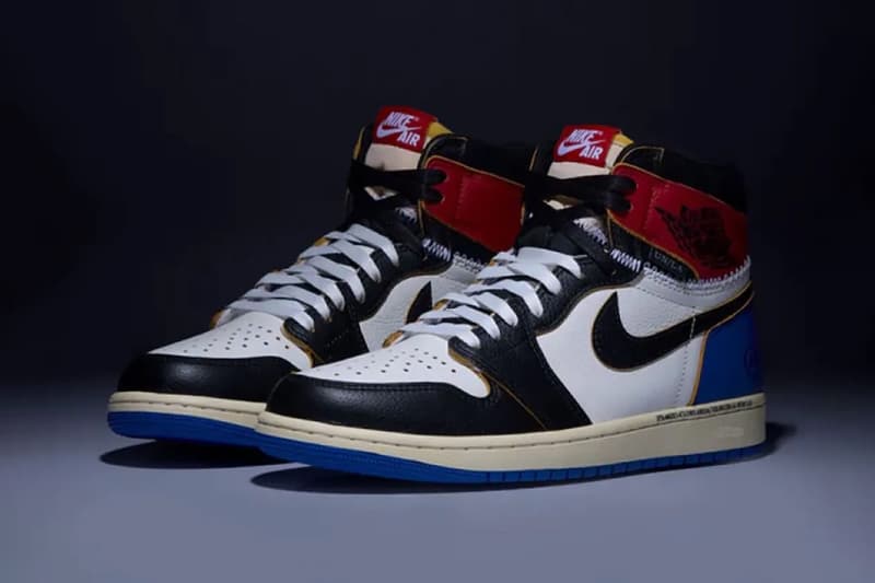 fragment design × Union LA × Air Jordan 1 High OG「Varsity Red/Sport Royal」鞋款官方实物曝光