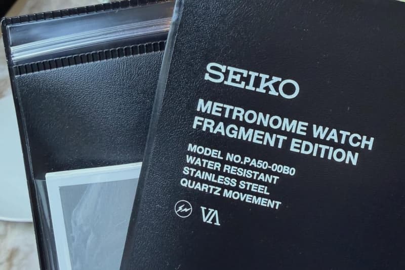 Hiroshi Fujiwara 预告 fragment × Seiko Metronome Watch 联名腕表