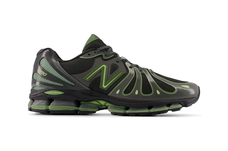 New Balance 全新 ABZORB 1890 鞋款登场，「Faded Black/Utility Green」配色率先曝光