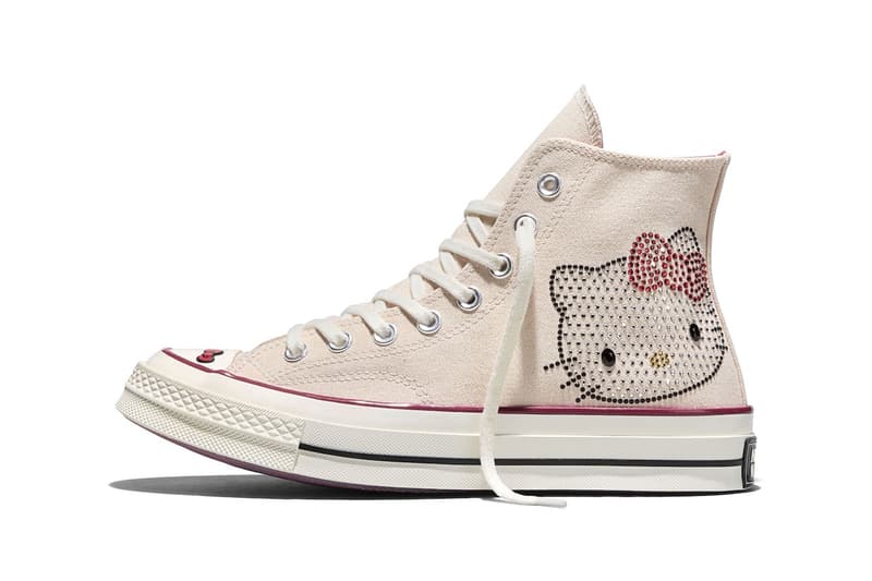Hello Kitty × Converse 闪爆登场：「Swarovski」晶钻版 Chuck Taylor 70 鞋款