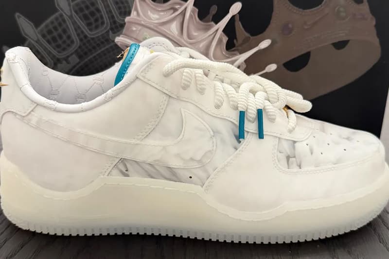 LeBron James 携手 Nike 打造皇家风格 Air Force 1 Low「Marble」鞋款