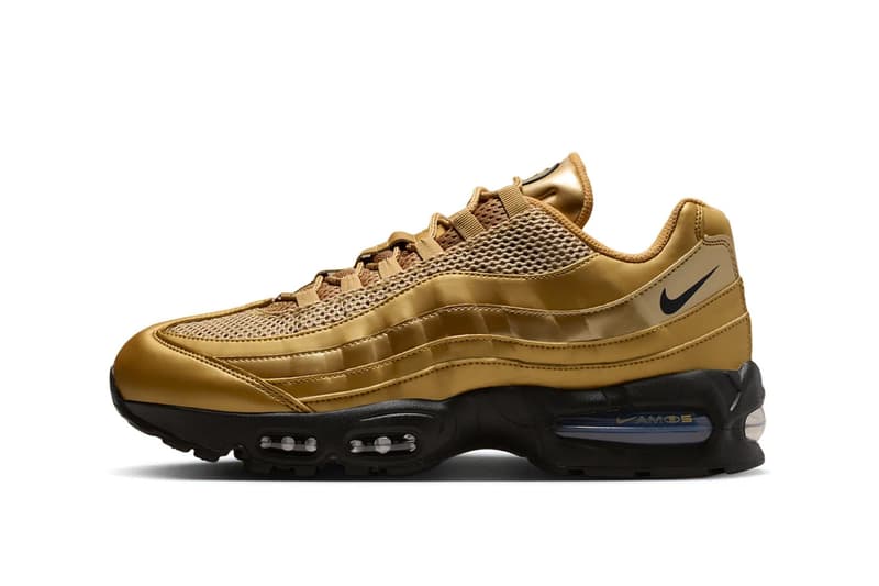 Nike 推出 Air Max 95 Total 90 全新「Metallic Gold」配色鞋款