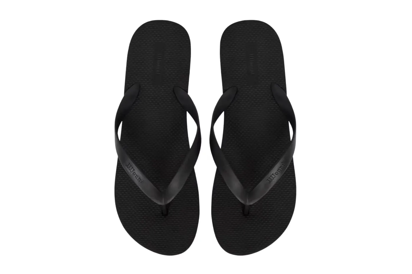 JJJJound「Black Linen」胶囊系列 Flip Flop 全黑人字拖
