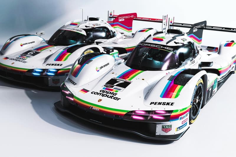 保时捷 Porsche 以经典 Apple Computer 彩虹涂装战 Laguna Seca
