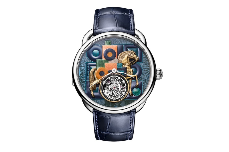 立体马术艺术邂逅高级制表：Hermès Arceau Cavalier en Formes 白金腕表