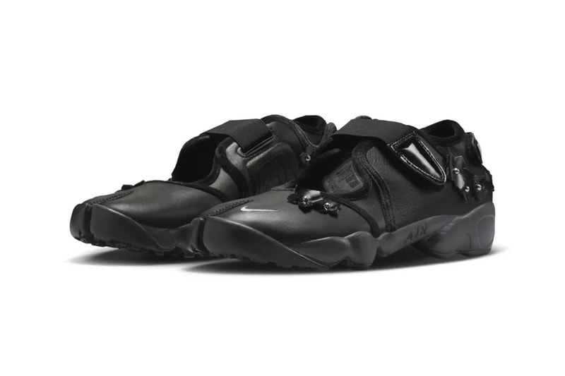 Nike Air Rift「Flowers」：全黑鞋身玩尽质感层次的花卉设计