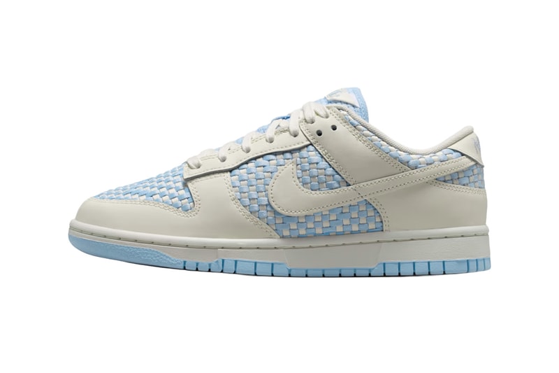 Nike Dunk Low「Wind Down, Feet Up」：编织鞋身质感加持，全新品牌细节演绎 Hydrogen Blue 配色