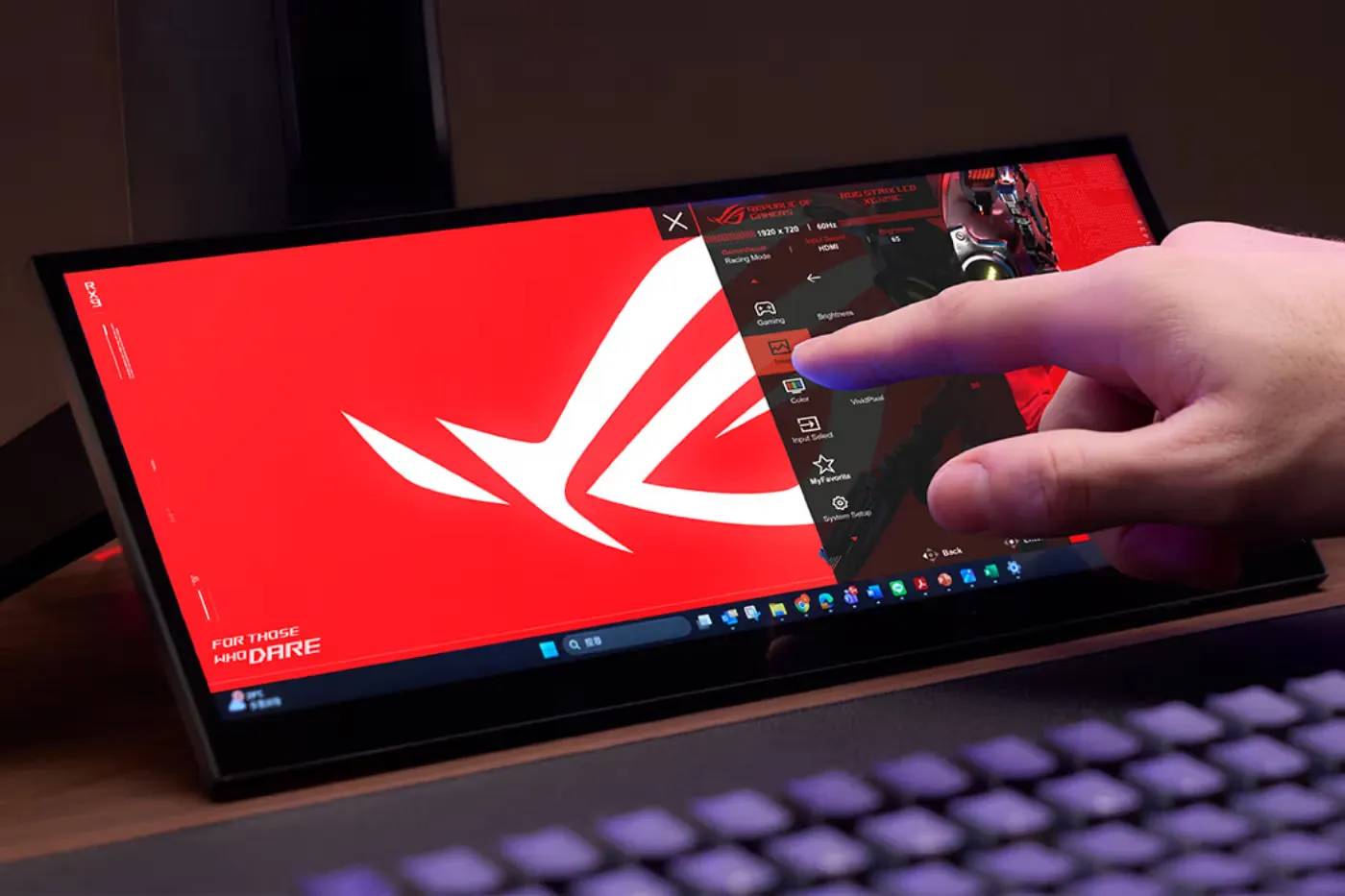 ROG Strix XG129C 副屏触控萤幕：一秒把桌面空位变成个人指挥中枢