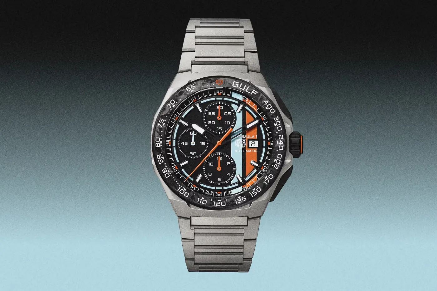 TAG Heuer 携手 Gulf 回归：限量 Formula 1 Automatic Chronograph 自动计时腕表登场