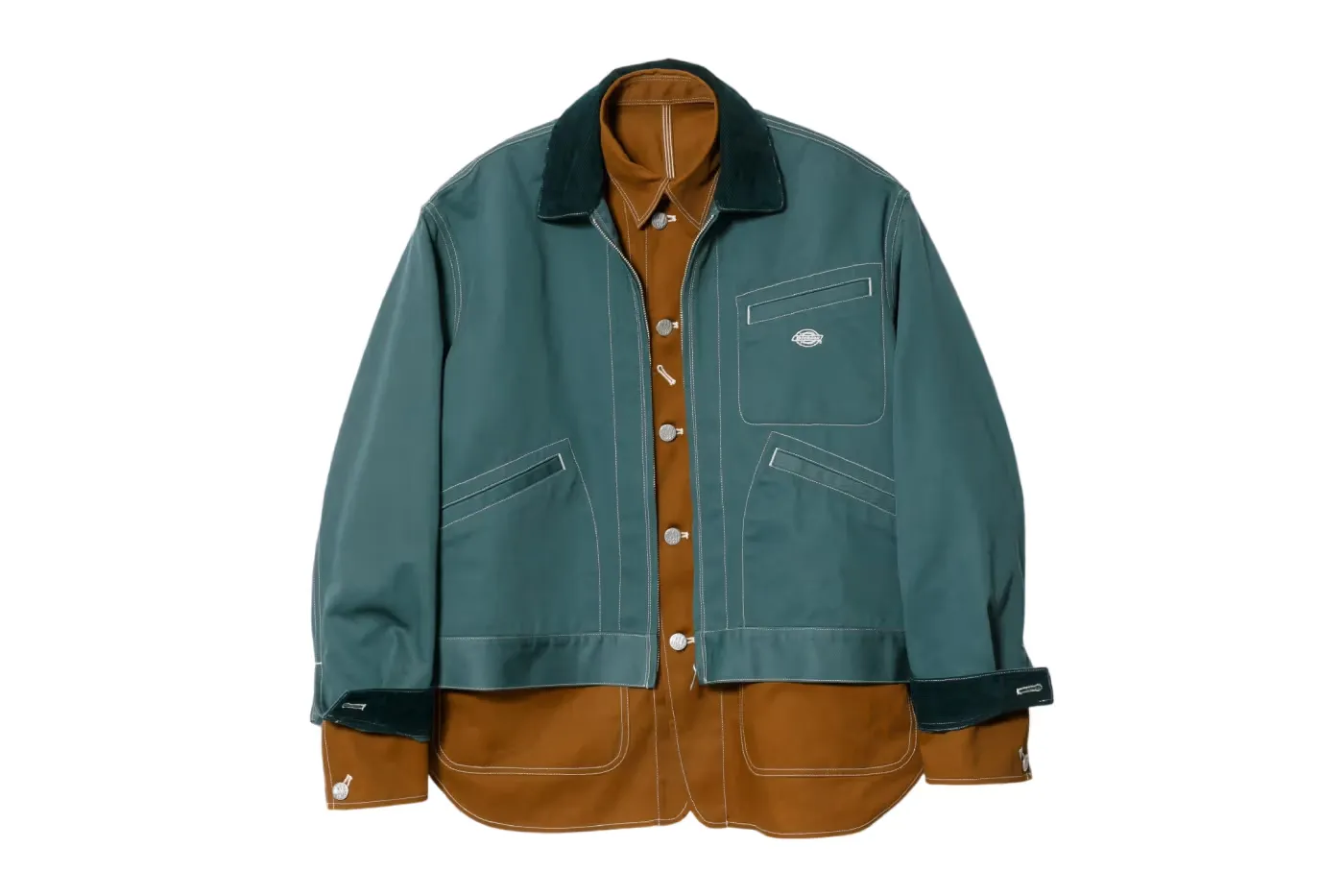 beautiful people × Dickies 将两款经典工装融合为一件可转换短身外套