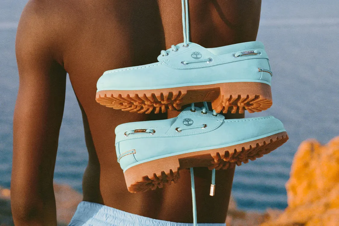 Jacquemus 与 Timberland 推出「Lagoon Blue」Authentic Boat Shoe 联乘鞋款