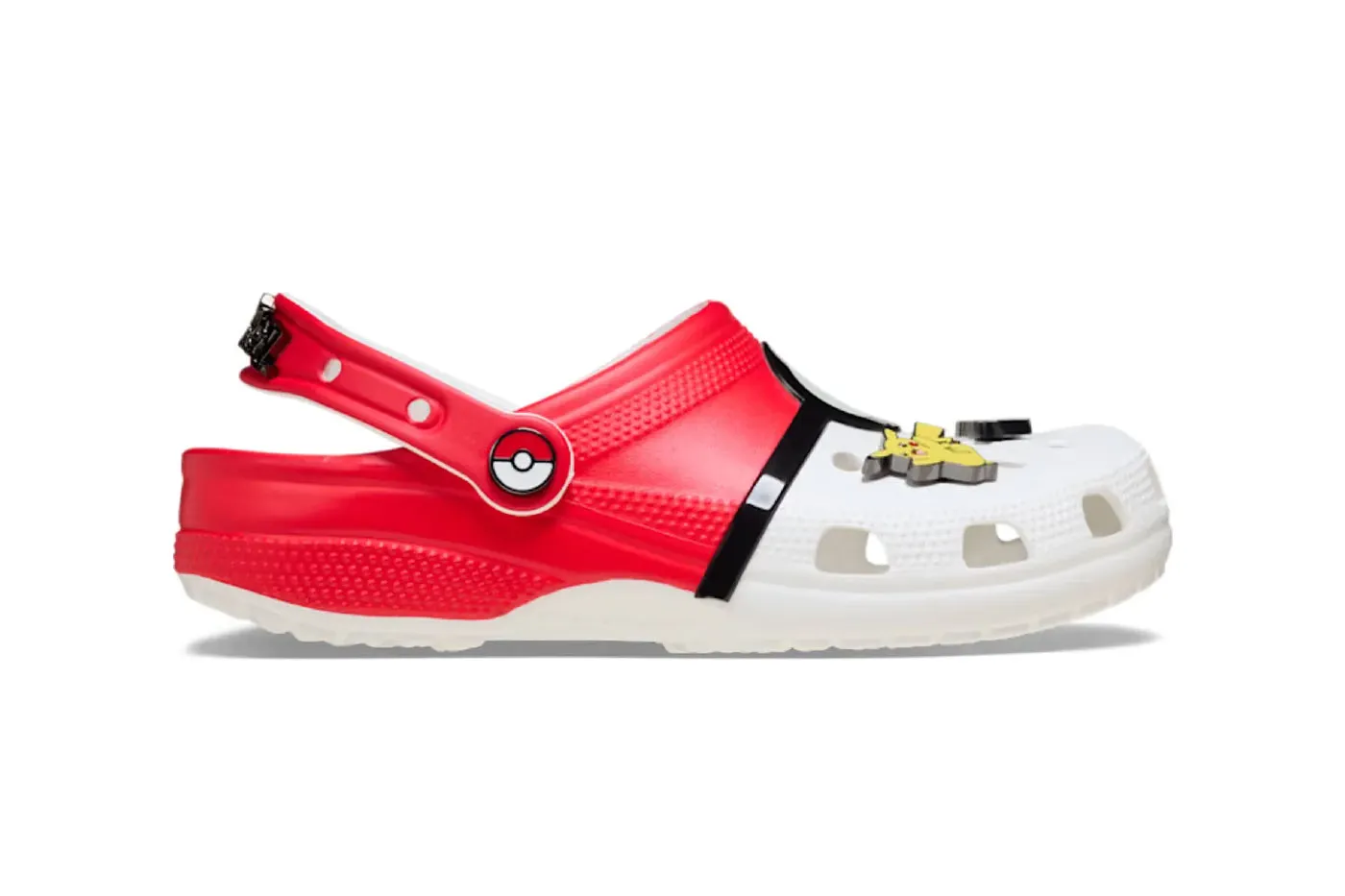Pokémon × Crocs 为 30 周年推出 Classic Clog「Poké Ball」配色鞋款