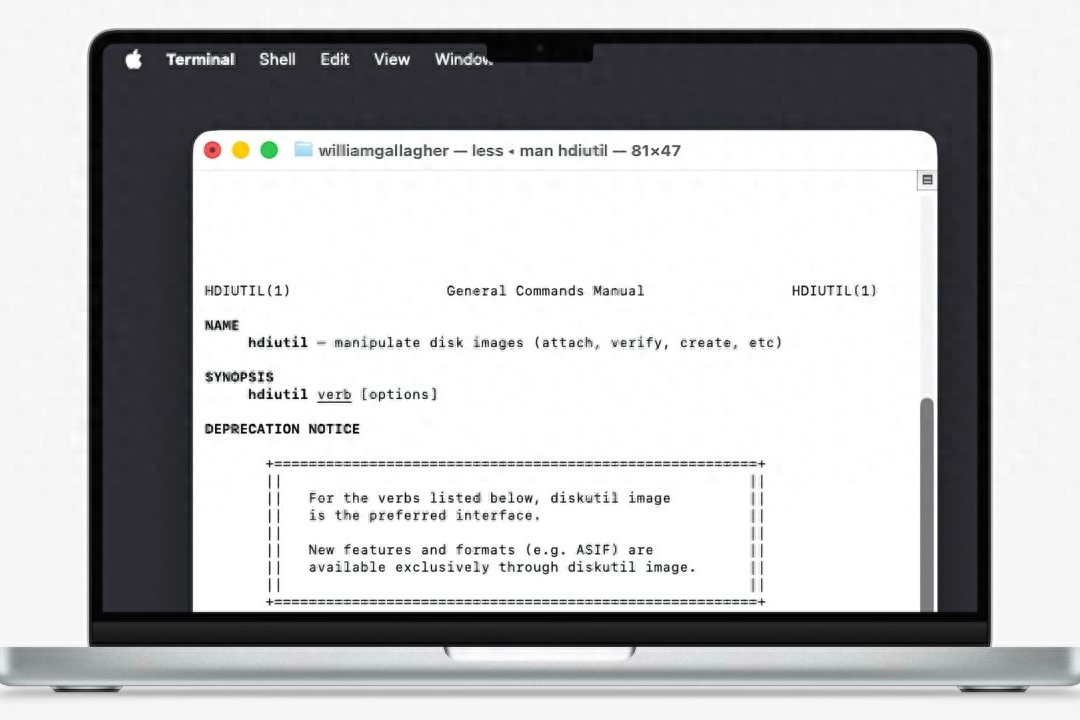 苹果将逐步弃用 macOS 的磁盘镜像工具 hdiutil