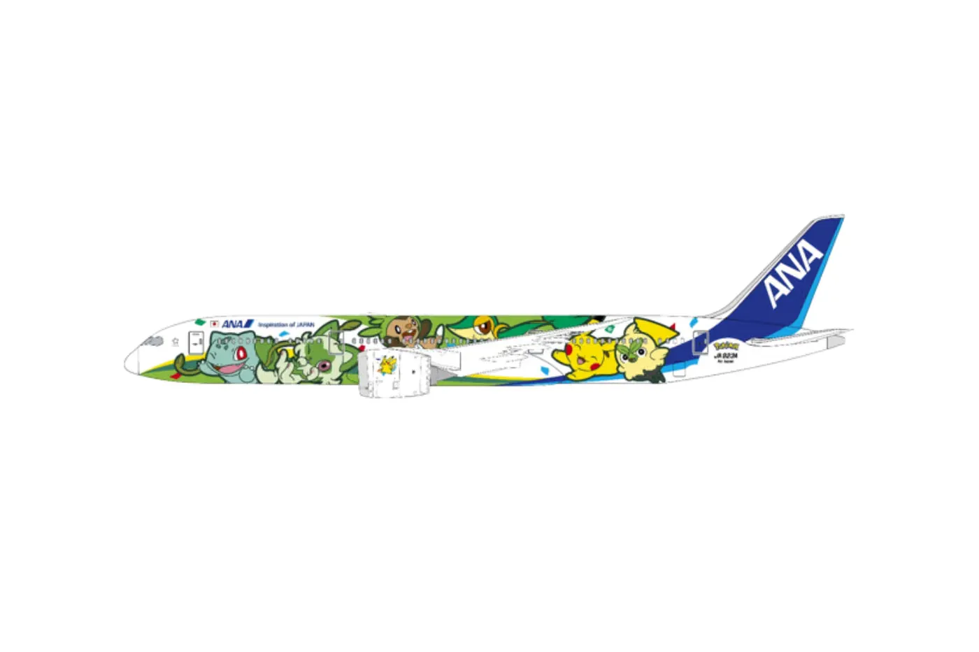 ANA「Pokémon Jet Green」将投入国际航线，庆祝 Pokémon 30 周年