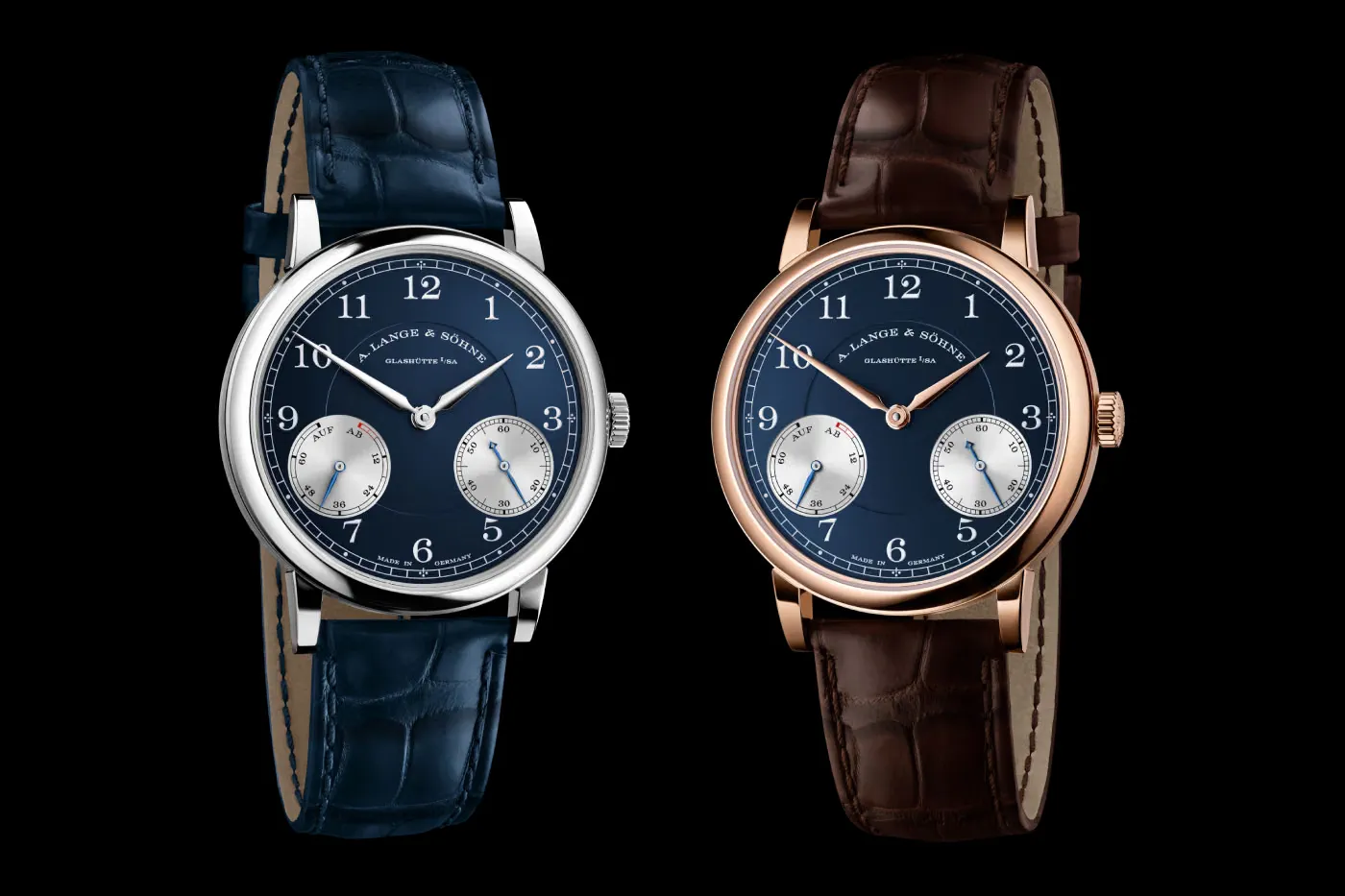 A. Lange & Söhne 为经典 1815 UP/DOWN 换上瞩目蓝色表盘