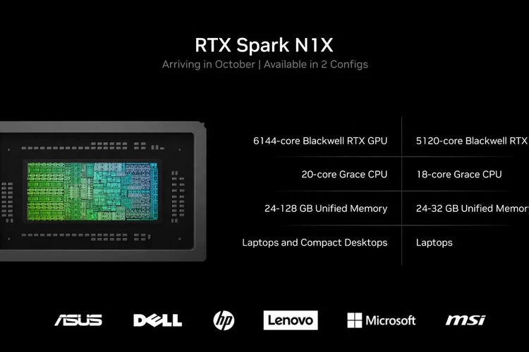 英伟达 NVIDIA 公布 RTX Spark“N1X”芯片规格：20 核与 18 核双版本